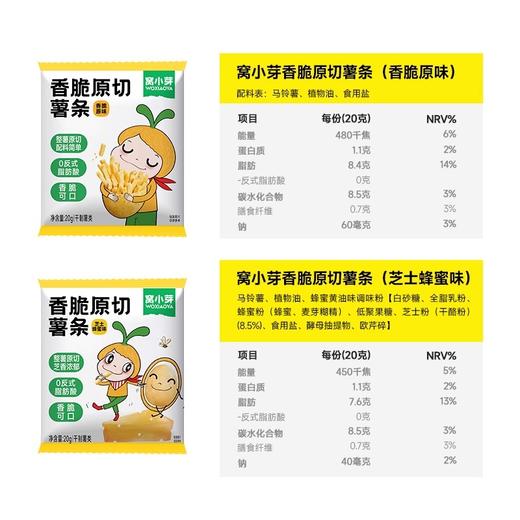 窝小芽香脆原切薯条20g 商品图2