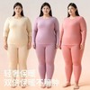 【99元起/2套】加大码保暖套装 男女圆领秋衣秋裤羊绒醋酸发热保暖内衣 商品缩略图1