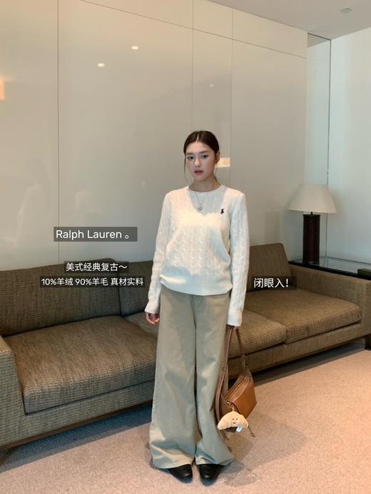 拉夫劳*伦ralphlaure*n 圆领女款毛衣 商品图12