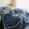 韩国进口牛奶绒拼接羊驼绒保暖四件套 商品缩略图1