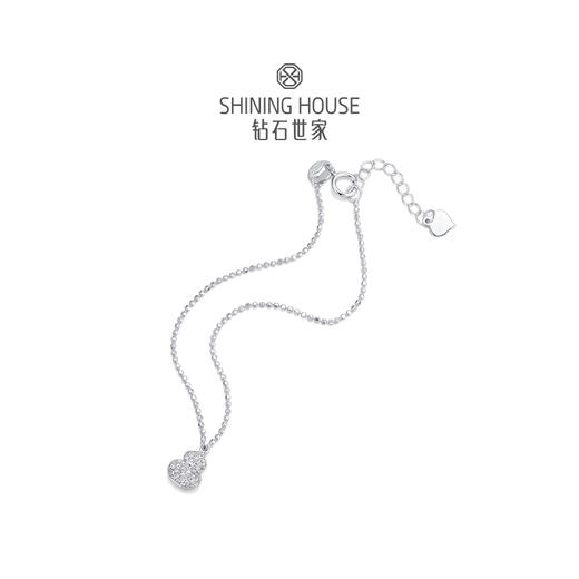 【实心款】【 玲珑宝葫 】钻石世家 玲珑宝葫系列 18K金葫芦镶钻项链 18K金葫芦镶钻戒指 18K金葫芦镶钻手链【单吊坠，上图仅为搭配示意】不支持无理由退换货 预计3-5天发货 商品图10