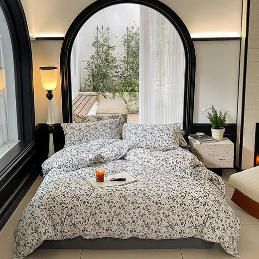 印花系列~全棉针织棉印花四件套良品天竺棉纯棉套件日式纯棉秋冬床上用品 商品图11