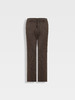 callisto雪茄棕羊毛莫代尔混纺直筒休闲裤 商品缩略图0