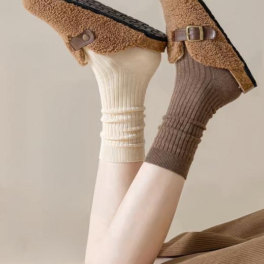 板牙专属！【5双装】LUIS VECENTE咖色系女士堆堆袜 商品图6