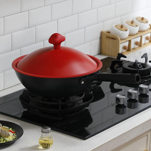 神田 铁神系列纤维纹云朵盖款32cm 富贵红-S 商品图2