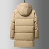 半身缘男装 冬季防风保暖中长款连帽松紧袖口羽绒服2360 商品缩略图3