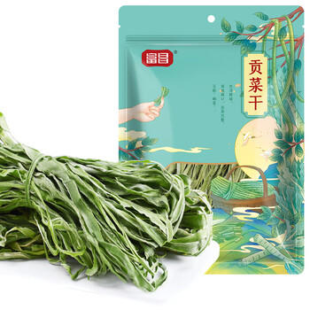 富昌 贡菜干120g/袋 苔干苔菜火锅贡菜响菜干货 凉拌菜贡菜脱水蔬菜 商品图1