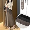 慵懒风鱼尾裙女秋冬百搭高腰显瘦垂坠感a字一步包臀半身中长裙子秋冬季加厚半身裙子 商品缩略图3
