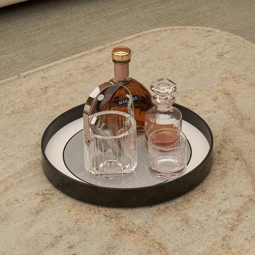 欧普漆器圆托盘 黑 RESONG日诵家居 商品图4