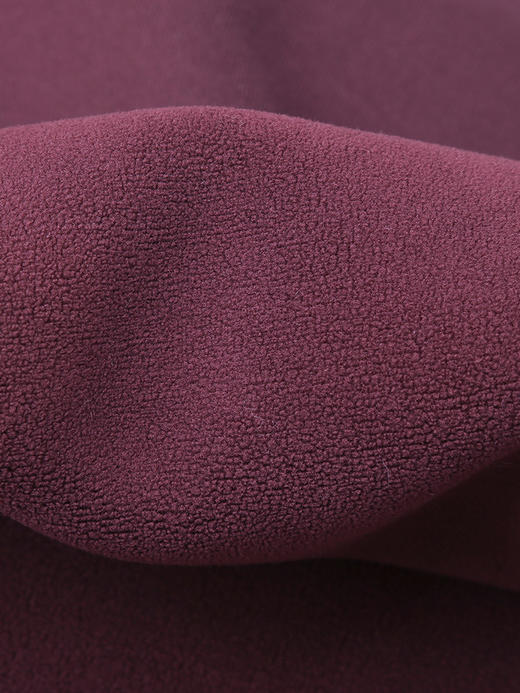 复古酒红色字母印花卫衣 圆领宽松落肩上衣 秋冬美式街头风显瘦加绒套头衫 商品图4