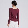 【限时秒】YOGACODE【火树银花系列】莫代尔长袖瑜伽服女柔软舒适透气健身t恤DWT125586 商品缩略图1