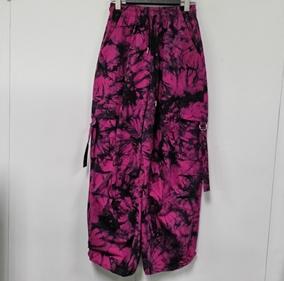 NC松紧腰暗花纹工装阔腿裤50724秋季980013080115 商品图1