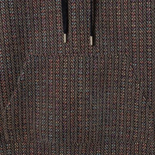 WY1196SDSA男士秋冬新款痞帅男装潮牌彩色竖纹连帽卫衣高街绒毛百搭上衣 商品图3