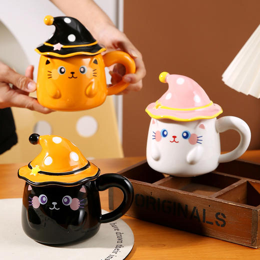 陶瓷杯380ml猫咪杯子马克杯-纪念日百货门店同款167343144 商品图1