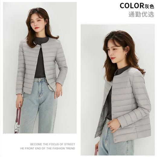 【平湖羽绒服】女长袖款  90%含绒  轻暖便携 防水防寒 时尚叠穿羽绒服 商品图4