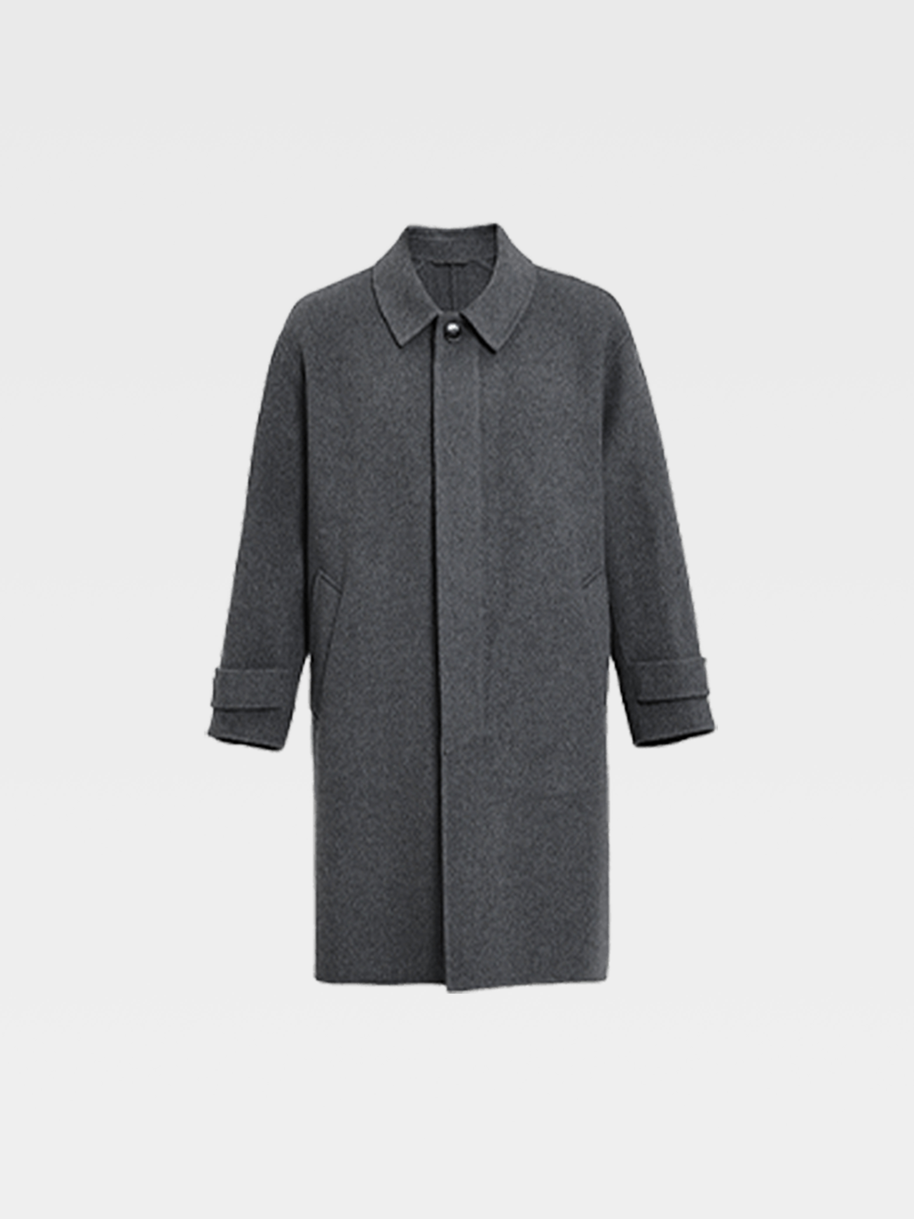 callisto深灰色绵羊毛大衣