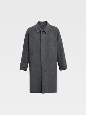 callisto深灰色绵羊毛大衣