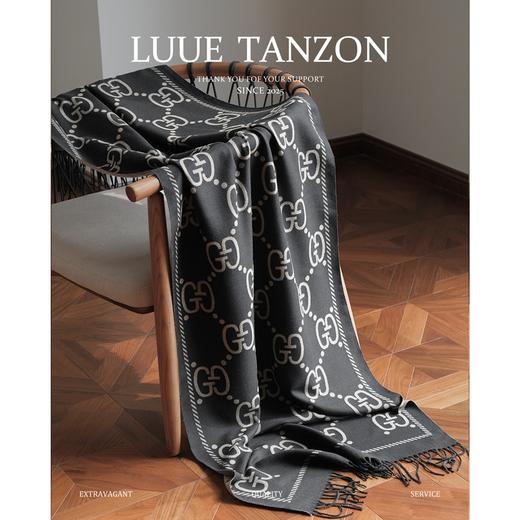 WJ21-GUCCI古驰 经典双G格纹 绒线围巾 男女同款情侣款（QZ*MM） 商品图0