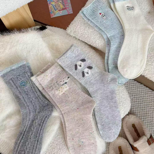 基础-韩系小狗羊毛袜袜子女袜-纪念日百货门店同款167295437 商品图0