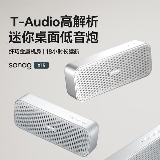 塞那 便携蓝牙音箱 苍雾银/个 X15-S 商品图0