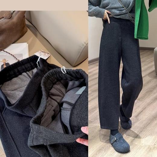 神裤！2025精修斜裁9分羊毛奶奶裤冬季遮肉毛呢休闲裤！ 商品图3