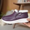 上新25款冬季加绒一脚蹬防风雪轻便皮鞋保暖鞋【4色可选】除东三省，南北方都适用25932012A 商品缩略图10