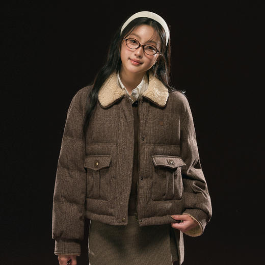 Ariseism 美式复古羽绒服女冬季新款保暖外套 商品图0