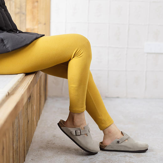 绽放737朵/蚕丝羊毛贴身长款高腰打底裤春秋外穿百搭秋裤女冬新款 商品图1