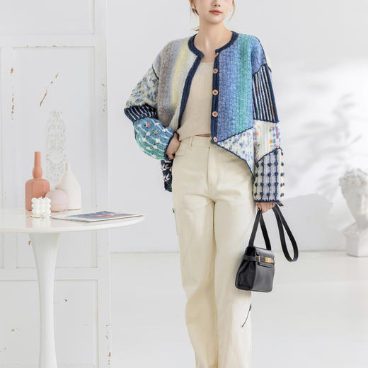 苏苏姐家马蒂斯拼接外套手工DIY编织钩针衣服毛线团自制材料包 商品图3