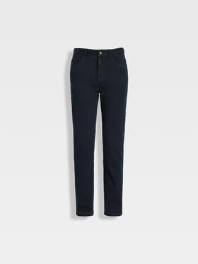 callisto星空蓝长绒棉牛仔裤