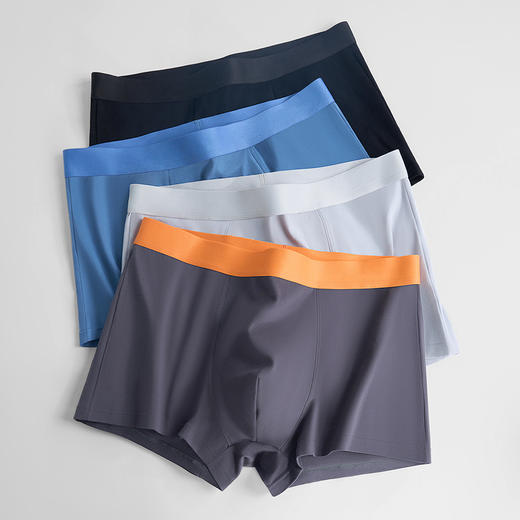 爱帝4条装男士内裤精梳棉明根抗菌平角裤 商品图0