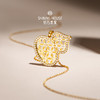 【八方衔运纹】【 玲珑宝葫 】钻石世家  玲珑宝葫系列 足金葫芦镶钻吊坠 【单吊坠，上图仅为搭配示意】【黄金产品不支持无理由退换货】预计3-5天发货 商品缩略图4