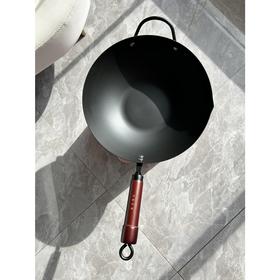 日本极铁无涂层纳米铁锅不粘锅