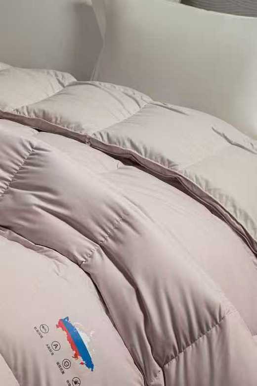 【堂皇】B7F 堂皇蔓羽暖立方羽绒冬被-粉灰220x240cm胎重1250g 商品图3