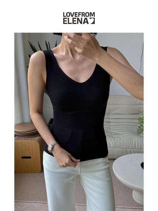 内里薄绒 保暖打底背心（含罩杯） 商品图3