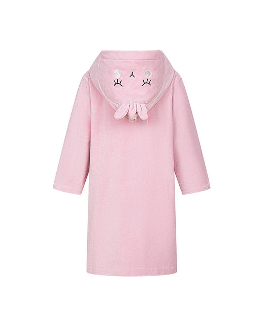 【春上新】8楼爱慕儿童Aimer Kids女孩动物联盟小兔连帽浴袍AK144J641，吊牌价680元 商品图6