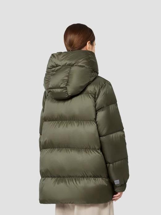 1028-10 max短款拉链连帽A字羽绒服 商品图5