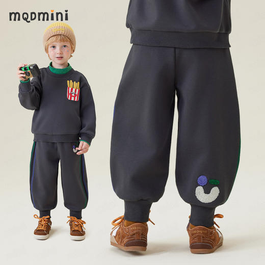 【加绒】【90-140】【MQDmini】男女童冬款保暖卫裤 商品图2