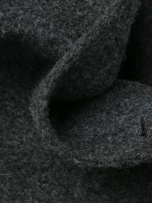 法式小香风深灰色粗花呢短款外套 圆领单排银扣口袋设计 秋冬高级感修身名媛风上衣 商品图4