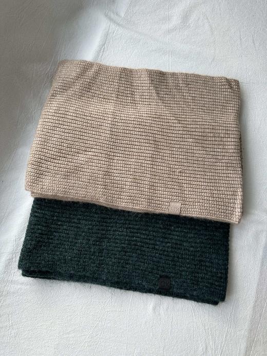 贝壳三 针织柔软罗纹纯色保暖围巾韩版百搭细腻舒适围脖C102820 商品图1