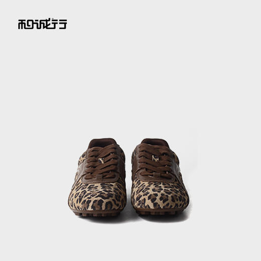 和诚行2025秋季新款复古韩系豹纹元素德训女式休闲鞋0930264 商品图2