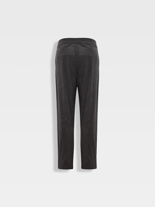 callisto灰色细条灯芯绒抽绳休闲裤 商品图1