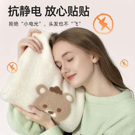 贝肽斯睡衣秋冬款女成人家居服套装新款亲子装加厚半边绒睡衣 商品图4