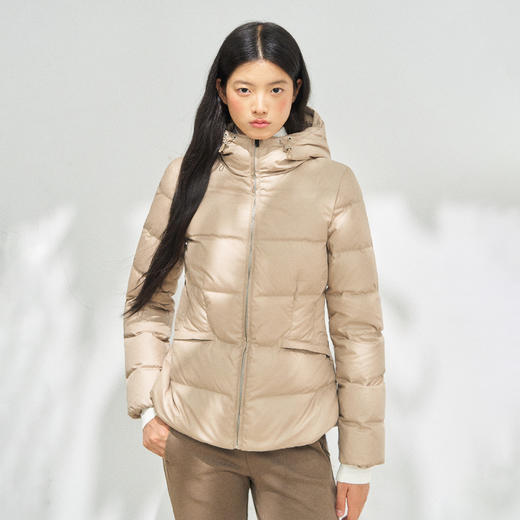 Ariseism 美式复古连帽羽绒服女冬季新款保暖外套 商品图1