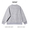 SDSA男士秋冬新款痞帅男装时尚韩版磨破撞色圆领卫衣百搭套头上衣 商品缩略图4