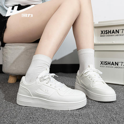 回力板鞋女款2025爆款百搭高级感薄款小白鞋小众厚底增高休闲鞋子 商品图4