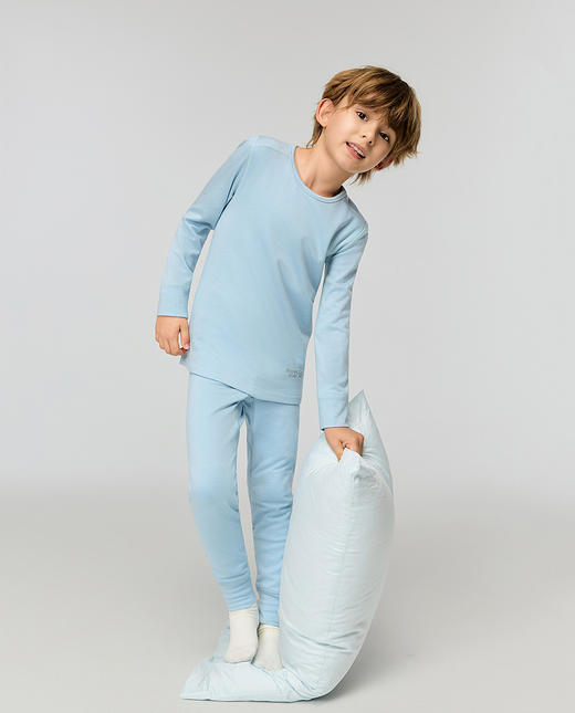 【春上新】8楼爱慕儿童Aimer Kids男孩25AW暖尚双层圆领长袖AK272J841，吊牌价499元 商品图2