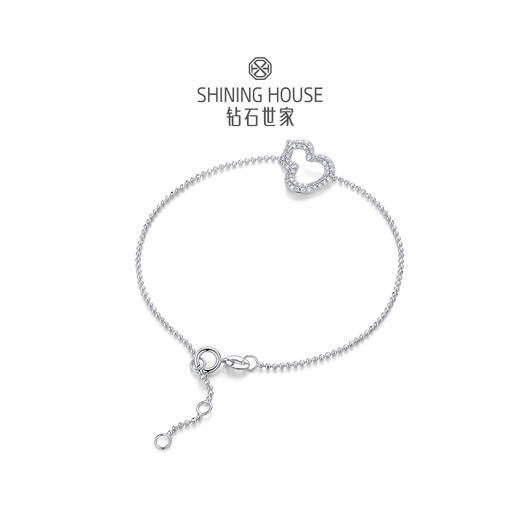 【空心款】【 玲珑宝葫 】钻石世家 玲珑宝葫系列 18K金葫芦镶钻吊坠 18K金葫芦镶钻耳饰 18K金葫芦镶钻手链【单吊坠，上图仅为搭配示意】不支持无理由退换货 预计3-5天发货 商品图9