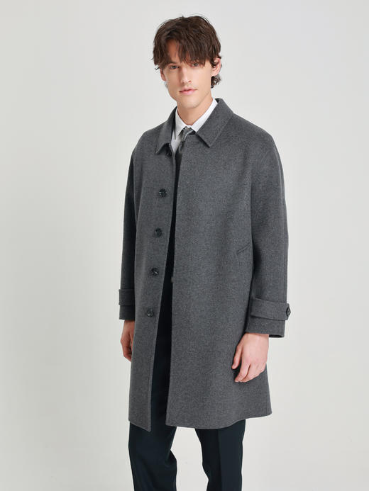 callisto深灰色绵羊毛大衣 商品图3