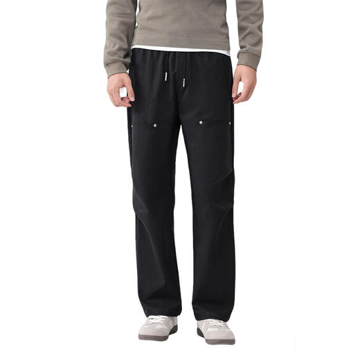 罗蒙秋冬男士休闲裤直筒版型抗皱耐磨舒适亲肤固色时尚百搭休闲长裤 商品图7